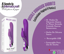 SISSILE VIBRADOR RABBITS ESTIMULADOR VAGINAL Y PUNTO G SEXSHOP